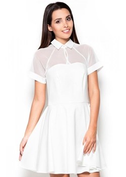 Katrus K399 sukienka ecru ze sklepu intimiti.pl w kategorii Sukienki - zdjęcie 187890291