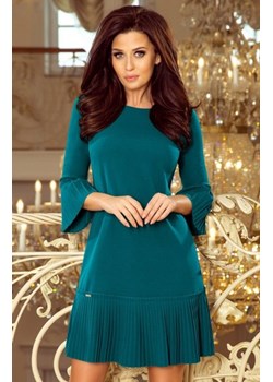 Numoco 228-5 LUCY plisowana sukienka niebieska ze sklepu intimiti.pl w kategorii Sukienki - zdjęcie 187890352