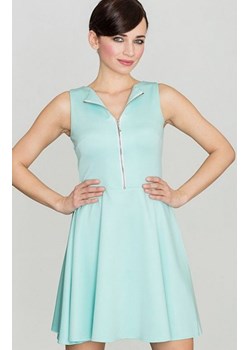 *Katrus K098 sukienka rozkloszowana miętowa ze sklepu intimiti.pl w kategorii Sukienki - zdjęcie 187890374