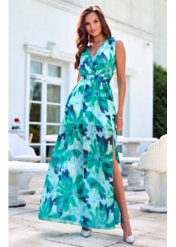 Szyfonowa sukienka maxi w kwiaty 51D ze sklepu intimiti.pl w kategorii Sukienki - zdjęcie 187890431
