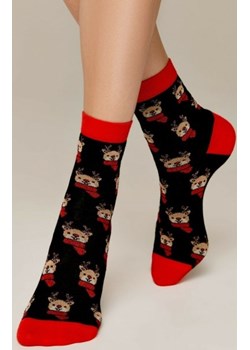 Skarpetki świąteczne z lureksem &quot;Rudolf&quot; ze sklepu intimiti.pl w kategorii Skarpetki damskie - zdjęcie 187890643