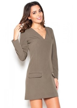 Katrus K373 sukienka oliwkowa ze sklepu intimiti.pl w kategorii Sukienki - zdjęcie 187891013