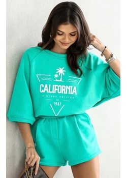Dwuczęściowy komplet damski California zielony ze sklepu intimiti.pl w kategorii Dresy damskie - zdjęcie 187891112