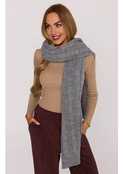 Moe szal damski splot warkocz szary M898 ze sklepu intimiti.pl w kategorii Szaliki i chusty damskie - zdjęcie 187891192
