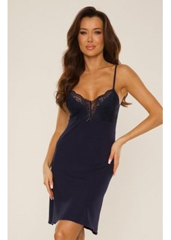 De Lafense Lilian 752 granatowa koszula damska ze sklepu intimiti.pl w kategorii Koszule nocne - zdjęcie 187891194