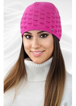 Kamea Funkia czapka damska malinowa ze sklepu intimiti.pl w kategorii Czapki zimowe damskie - zdjęcie 187891251