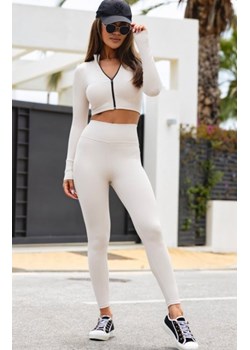 Elastyczne legginsy prążek damskie ze sklepu intimiti.pl w kategorii Spodnie damskie - zdjęcie 187891263