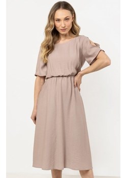 Awama A716 sukienka midi z krótkimi rękawami kaszmirowa ze sklepu intimiti.pl w kategorii Sukienki - zdjęcie 187891323