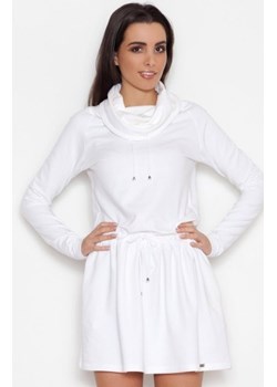 *Katrus K260 sukienka ecru ze sklepu intimiti.pl w kategorii Sukienki - zdjęcie 187891381