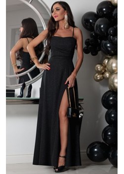 Elizabeth Nathalie długa sukienka błysk czarna ze sklepu intimiti.pl w kategorii Sukienki - zdjęcie 187891543