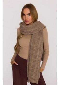 Moe szal damski splot warkocz beżowy M898 ze sklepu intimiti.pl w kategorii Szaliki i chusty damskie - zdjęcie 187891823