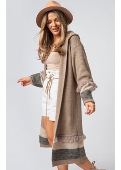 Lori oversizowy kardigan z kapturem mocca ze sklepu intimiti.pl w kategorii Swetry damskie - zdjęcie 187891864
