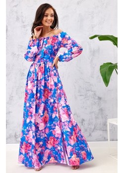 Kolorowa długa sukienka hiszpanka 0362/L50 ze sklepu intimiti.pl w kategorii Sukienki - zdjęcie 187891993