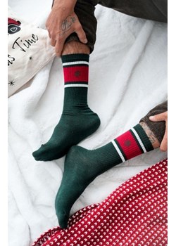 Milena 1290-040 Prążek z Choinką świąteczne skarpety męskie ze sklepu intimiti.pl w kategorii Skarpetki męskie - zdjęcie 187892003