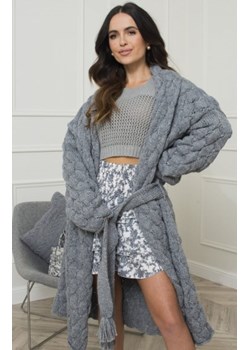 Kamea Bianka wełniany sweter z wiązaniem ze sklepu intimiti.pl w kategorii Swetry damskie - zdjęcie 187892004