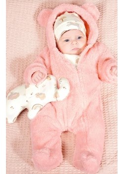 Ciepły pajac niemowlęcy z kapturem i uszkami ze sklepu intimiti.pl w kategorii Pajacyki - zdjęcie 187892070