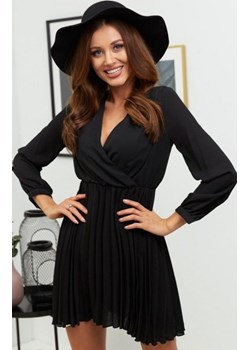 Lola Fashion plisowana sukienka czarna ze sklepu intimiti.pl w kategorii Sukienki - zdjęcie 187892241