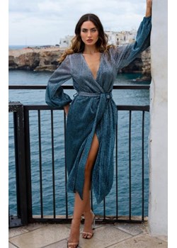 Awama A702 cekinowa sukienka midi ombre ze sklepu intimiti.pl w kategorii Sukienki - zdjęcie 187892402