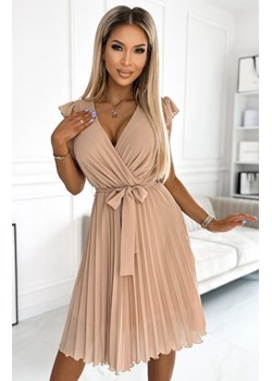 Numoco 374-5 POLINA plisowana sukienka z dekoltem i falbankami ze sklepu intimiti.pl w kategorii Sukienki - zdjęcie 187892493