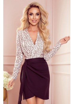 Numoco 375-1 body z kopertowym dekoltem ze sklepu intimiti.pl w kategorii Bluzki damskie - zdjęcie 187892564