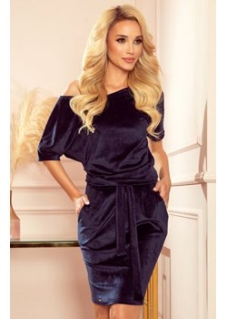 Numoco 249-5 CASSIE welurowa sukienka z krótkim rękawkiem ze sklepu intimiti.pl w kategorii Sukienki - zdjęcie 187892691