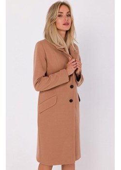 Moe M758 płaszcz flauszowy karmelowy ze sklepu intimiti.pl w kategorii Płaszcze damskie - zdjęcie 187892721