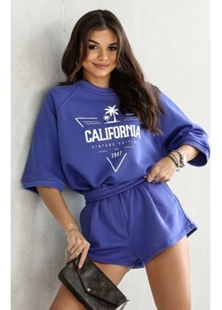 Dwuczęściowy komplet damski California fioletowy ze sklepu intimiti.pl w kategorii Dresy damskie - zdjęcie 187892991
