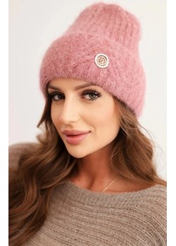 Zimowa czapka damska ciemny róż ze sklepu intimiti.pl w kategorii Czapki zimowe damskie - zdjęcie 187893101