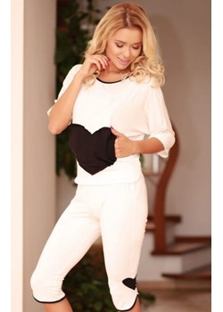 Kalimo Vigo piżama damska z serduszkiem ecru ze sklepu intimiti.pl w kategorii Piżamy damskie - zdjęcie 187893131