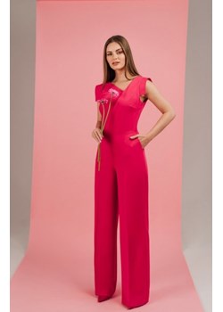 Stylove S407 kombinezon z asymetrycznym dekoltem różowy ze sklepu intimiti.pl w kategorii Kombinezony damskie - zdjęcie 187893200