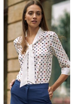 Nife bluzka damska z wiązaniem B140 ze sklepu intimiti.pl w kategorii Koszule damskie - zdjęcie 187893213