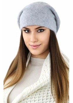 Cleo modny beret z angory szary ze sklepu intimiti.pl w kategorii Berety damskie - zdjęcie 187893543