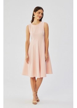Stylove S358 sukienka rozkloszowana bez rękawów pudrowa ze sklepu intimiti.pl w kategorii Sukienki - zdjęcie 187893644