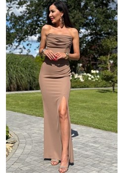 Elizabeth Rochel długa sukienka gorsetowa syrenka cappucino ze sklepu intimiti.pl w kategorii Sukienki - zdjęcie 187893703