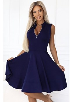 Numoco 573-2 ekskluzywna sukienka z rozkloszowanym dołem i złotym zamkiem ze sklepu intimiti.pl w kategorii Sukienki - zdjęcie 187894161