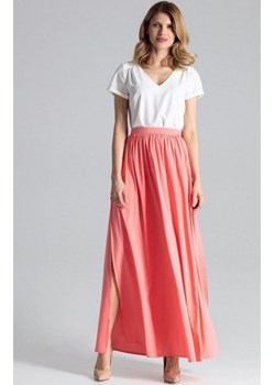 Długa koralowa spódnica M666 ze sklepu intimiti.pl w kategorii Spódnice - zdjęcie 187894243