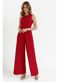 Makover kombinezon z szerokimi nogawkami czerwony K184 ze sklepu intimiti.pl w kategorii Kombinezony damskie - zdjęcie 187894583