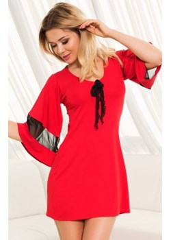 *Kalimo Basilan wiskozowa koszula nocna czerwona ze sklepu intimiti.pl w kategorii Koszule nocne - zdjęcie 187894633