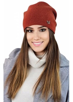 *Kamea Lily wełniana czapka damska ruda ze sklepu intimiti.pl w kategorii Czapki zimowe damskie - zdjęcie 187894821