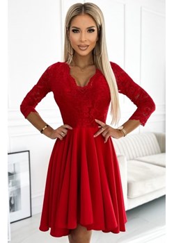 Numoco 210-16 NICOLLE sukienka z koronkowym dekoltem i dłuższym tyłem ze sklepu intimiti.pl w kategorii Sukienki - zdjęcie 187894932