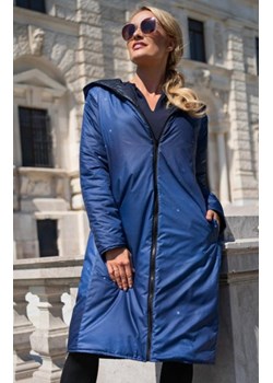 Awama A685 dwustronny płaszcz z kapturem ze sklepu intimiti.pl w kategorii Płaszcze damskie - zdjęcie 187895014