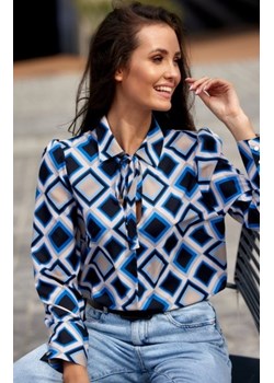 Kobieca bluzka z wiązaniem 0146/L78 ze sklepu intimiti.pl w kategorii Koszule damskie - zdjęcie 187895211