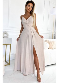 Numoco 299-15 CHIARA elegancka maxi długa suknia na ramiączkach ze sklepu intimiti.pl w kategorii Sukienki - zdjęcie 187895231