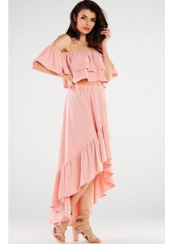 Awama różowa hiszpańska spódnica z falbaną A422 ze sklepu intimiti.pl w kategorii Spódnice - zdjęcie 187895234