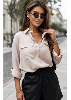 Ivon Kameron beżowa koszula z kieszeniami ze sklepu intimiti.pl w kategorii Koszule damskie - zdjęcie 187895404