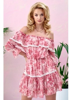 Kobieca sukienka hiszpanka w kwiaty 0328/R07 ze sklepu intimiti.pl w kategorii Sukienki - zdjęcie 187895420