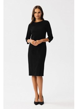 Stylove S350 sukienka ołówkowa z rozcięciem czarna ze sklepu intimiti.pl w kategorii Sukienki - zdjęcie 187895834