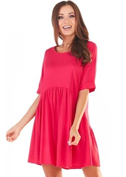 Kobieca różowa sukienka babydoll A360 ze sklepu intimiti.pl w kategorii Sukienki - zdjęcie 187895892