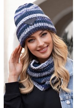 Kamea Muscari czapka z kominem jeansowa ze sklepu intimiti.pl w kategorii Czapki zimowe damskie - zdjęcie 187895962
