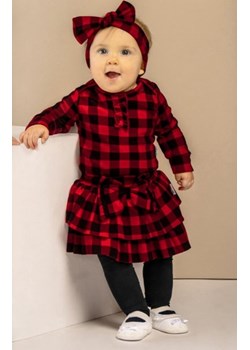 Bawełniane body dziecięce w kratkę ze sklepu intimiti.pl w kategorii Body niemowlęce - zdjęcie 187896224